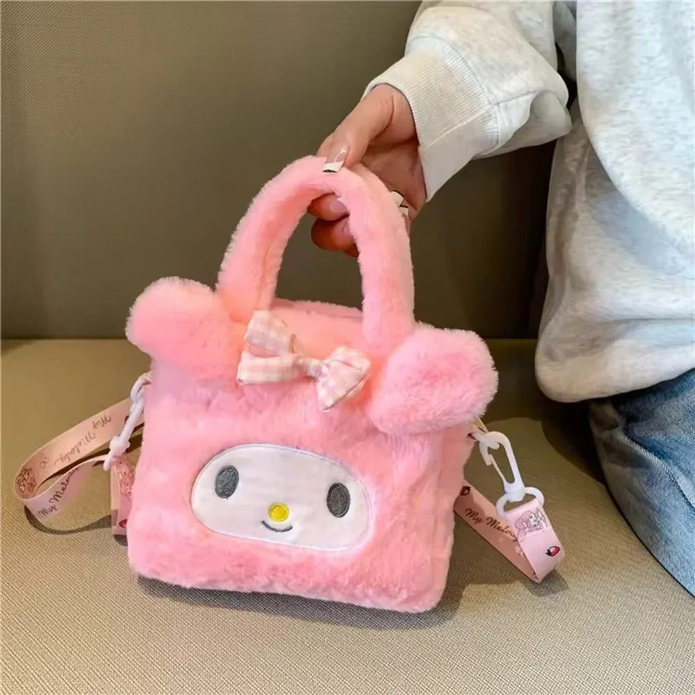 Sanrio‎ My Melody Plush Handbag Pink Cosmetic Travel Storage Bag Gift NWT